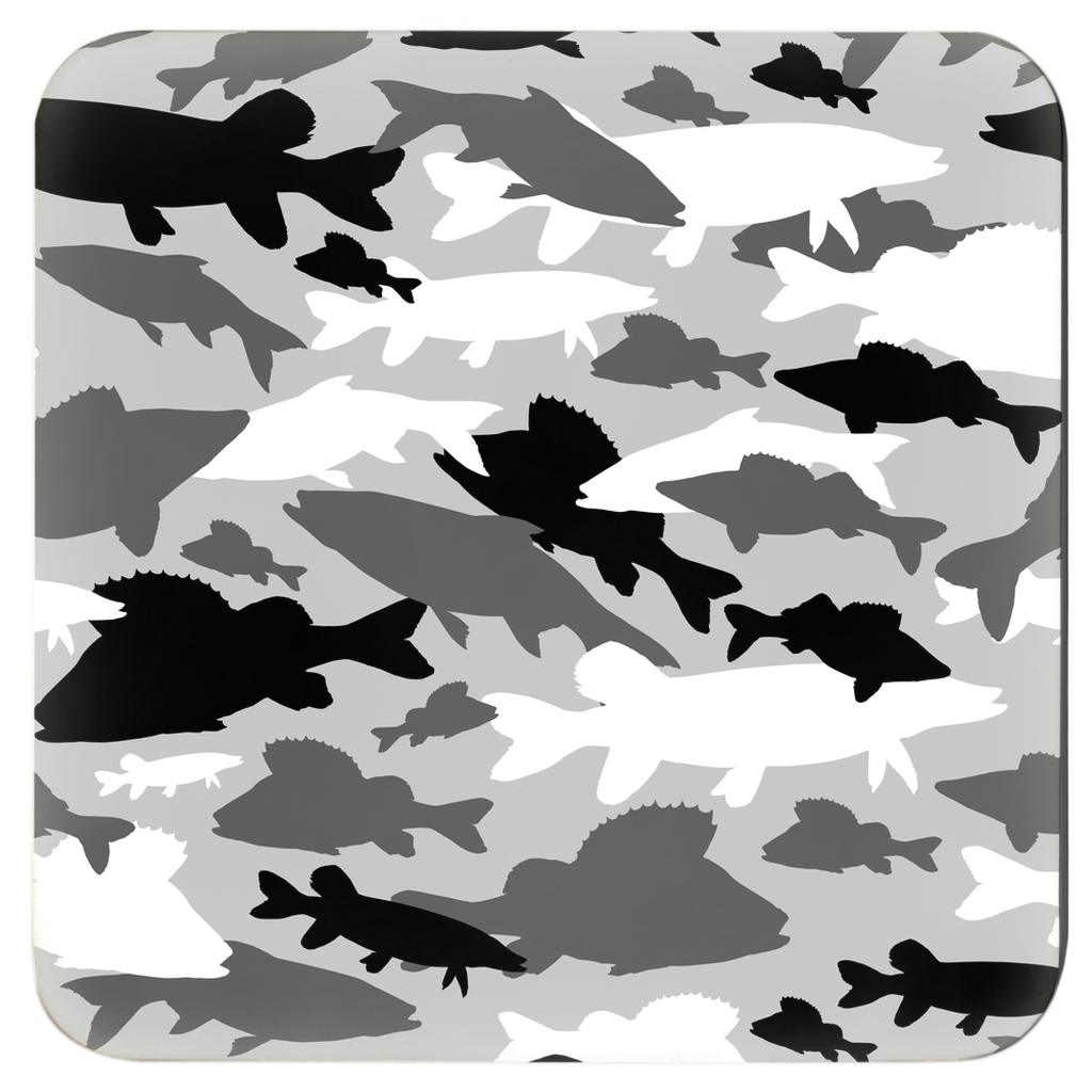 Fish Camo coasters pack of four. Coaster 3.