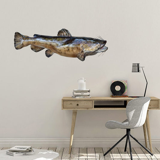 Flathead Catfish Wall Decals | 40"-60" | Left/Right Facing - madfishlab.com