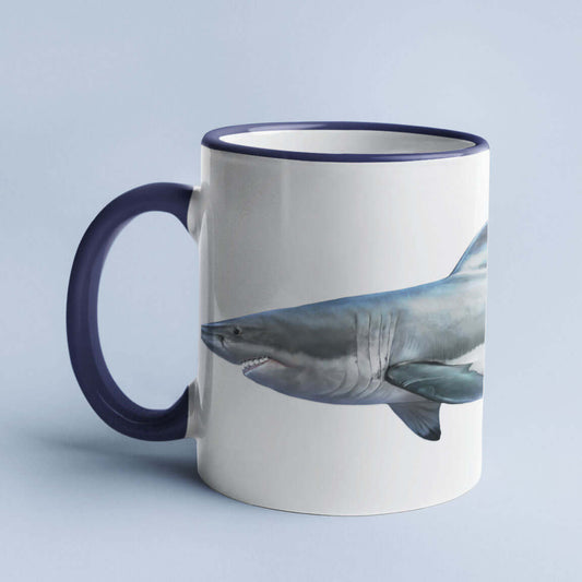 Great White Shark Mug Large - 15oz - madfishlab.com