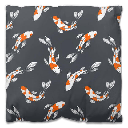 Koi Pattern Outdoor Pillow - madfishlab.com