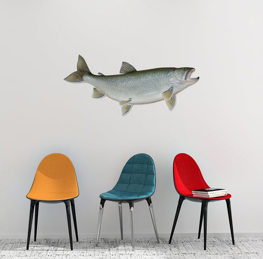 Lake Trout Wall Decals | 40"-60" | Left/Right Facing - madfishlab.com