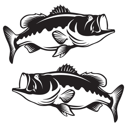 Largemouth Bass Decals | 12"-60" | Left/Right Facing - madfishlab.com
