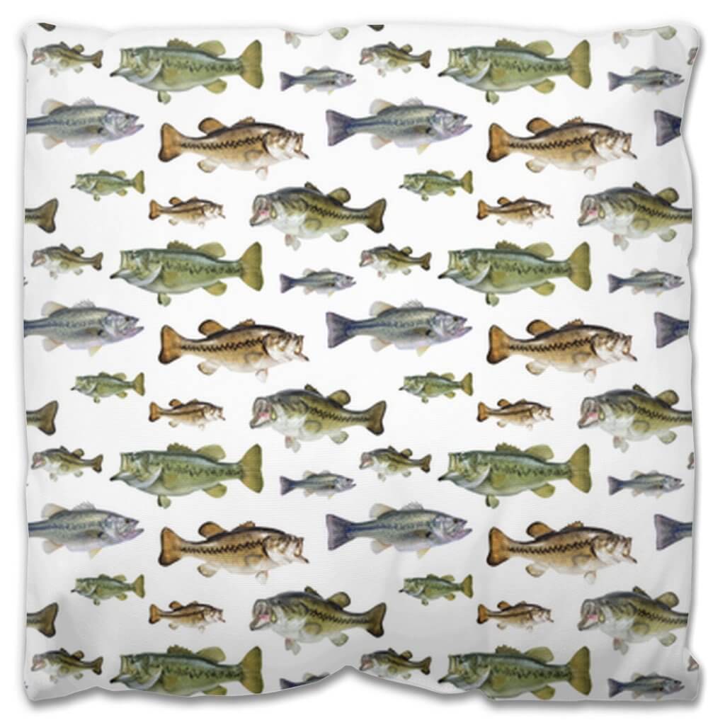 Largemouth Bass Outdoor Pillow - madfishlab.com