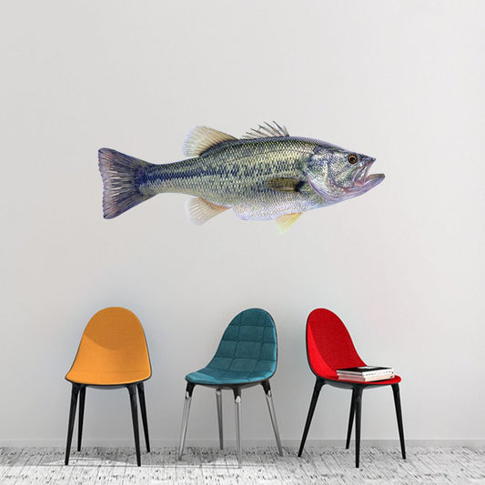 Largemouth Bass Wall Decals | 40"-60" | Left/Right Facing - madfishlab.com