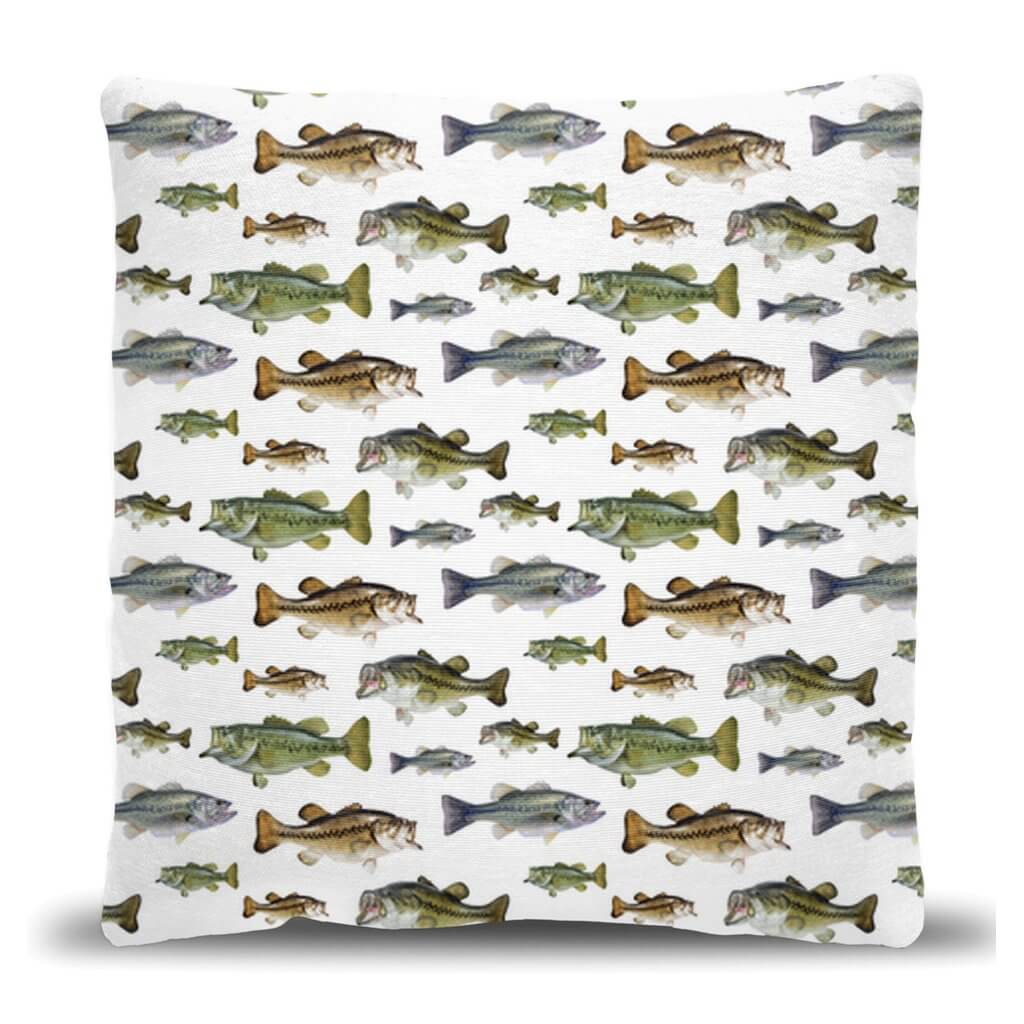 Largemouth Bass Woven Pillow - madfishlab.com