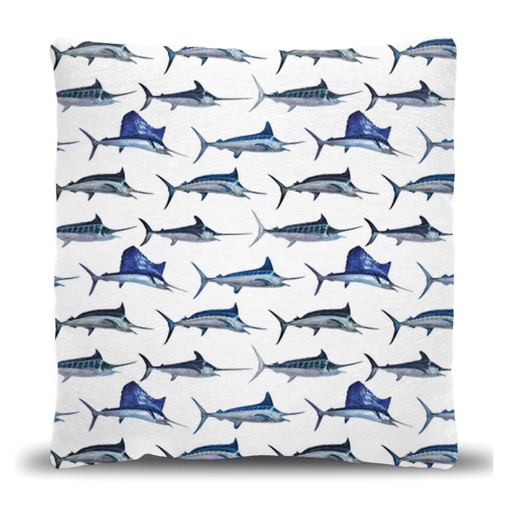Marlin, Billfish Woven Pillow - madfishlab.com