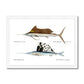 Pacific and Atlantic Sailfish - Vintage Framed Print - madfishlab.com