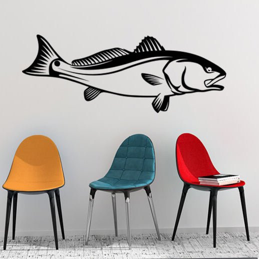 Red Drum Wall Decal | 40"- 70" | Many Colors | Left/Right Facing - madfishlab.com