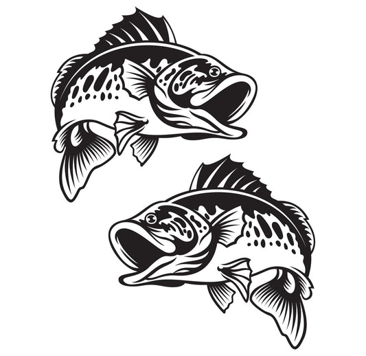 Smallmouth Bass Decals | 12"-60" | Left/Right Facing - madfishlab.com
