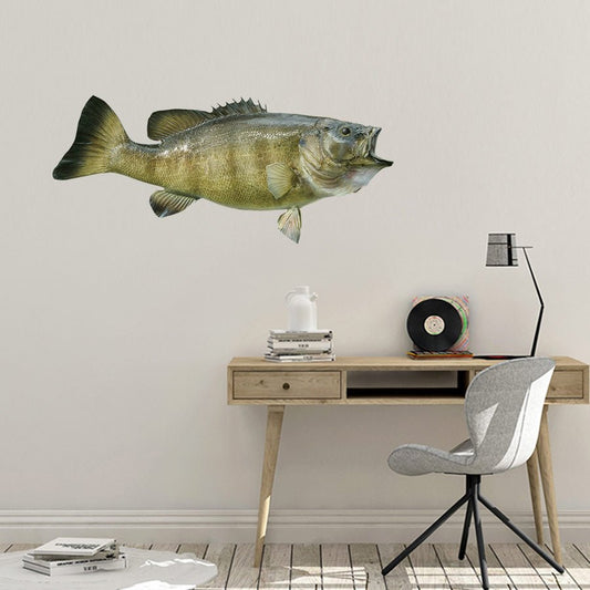 Smallmouth Bass Wall Decals | 40"-60" | Left/Right Facing - madfishlab.com