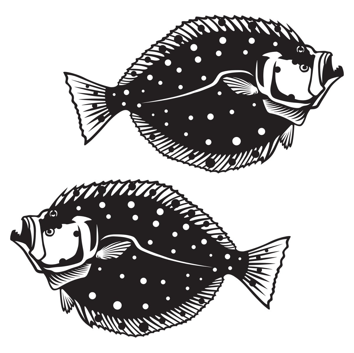 Summer Flounder, Fluke Decals | 12"-60" | Left/Right Facing - madfishlab.com